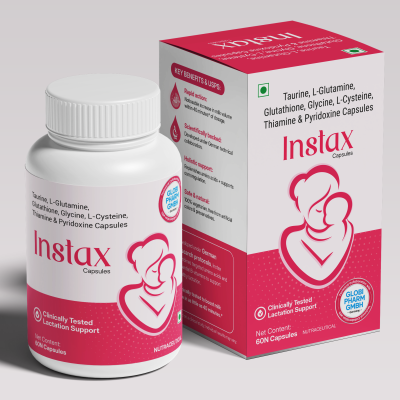 Instax Lactation Capsules | Natural Supplement to Boost Breast Milk Supply for Breastfeeding Mothers.